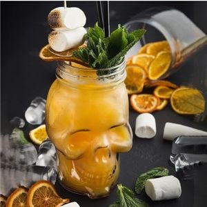 💀 (6) Skull Mason Jar Glasses